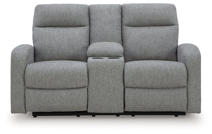 Gauntlet Reclining Loveseat with Console - Bill's Discount Center (Bradenton, FL)