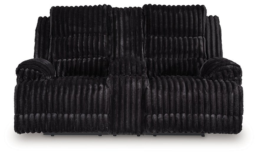 Rhine Falls Reclining Loveseat with Console - Bill's Discount Center (Bradenton, FL)