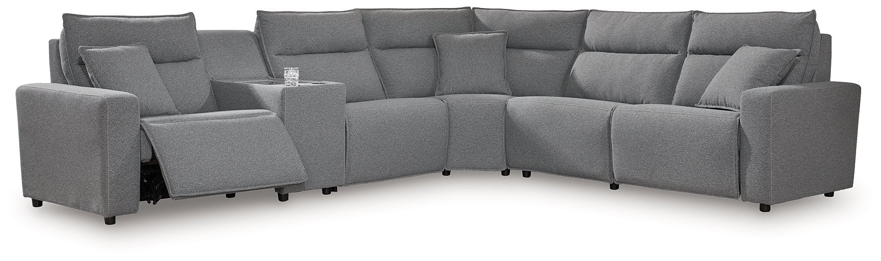 Modmax Reclining Sectional with Console - Bill's Discount Center (Bradenton, FL)