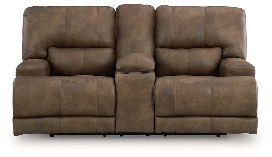 Beckley Place Power Reclining Loveseat with Console - Bill's Discount Center (Bradenton, FL)
