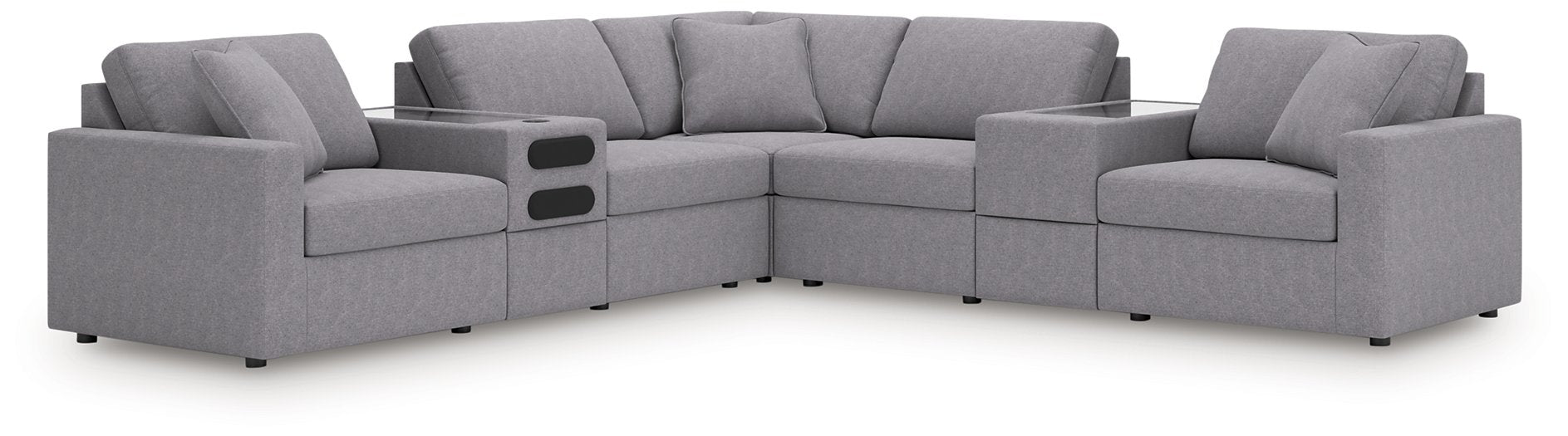 Modmax Balanced Sectional with Audio and Storage Consoles - Bill's Discount Center (Bradenton, FL)