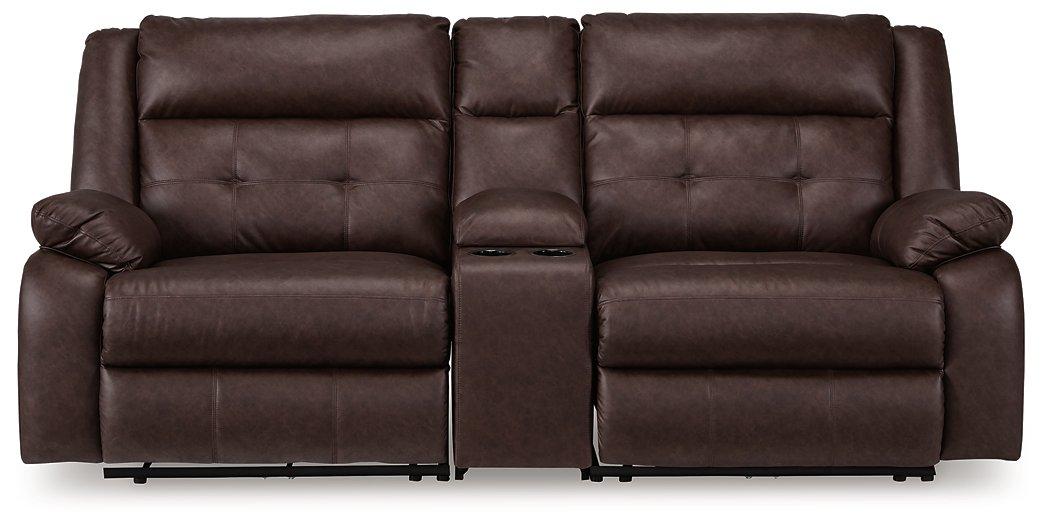 Punch Up Power Reclining Sectional Loveseat with Console - Bill's Discount Center (Bradenton, FL)