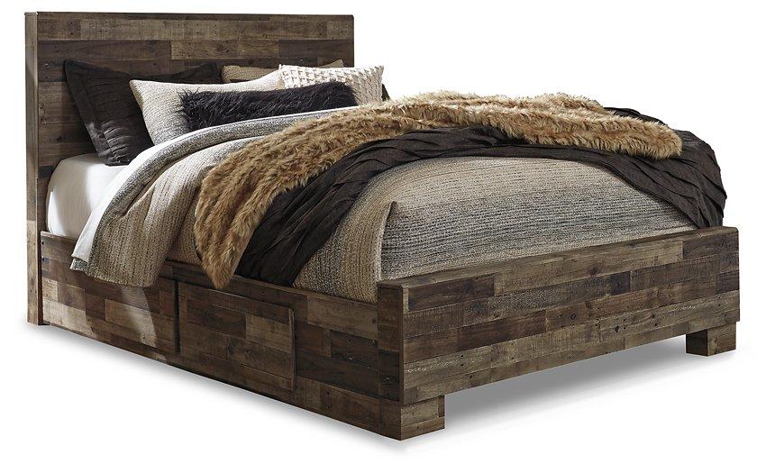 Derekson Bed with 2 Side Storage - Bill's Discount Center (Bradenton, FL)