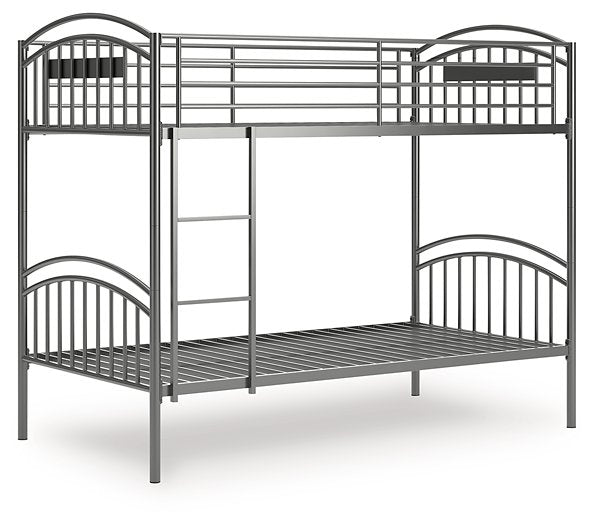 Lanceburg Bunk Bed with Ladder - Bill's Discount Center (Bradenton, FL)