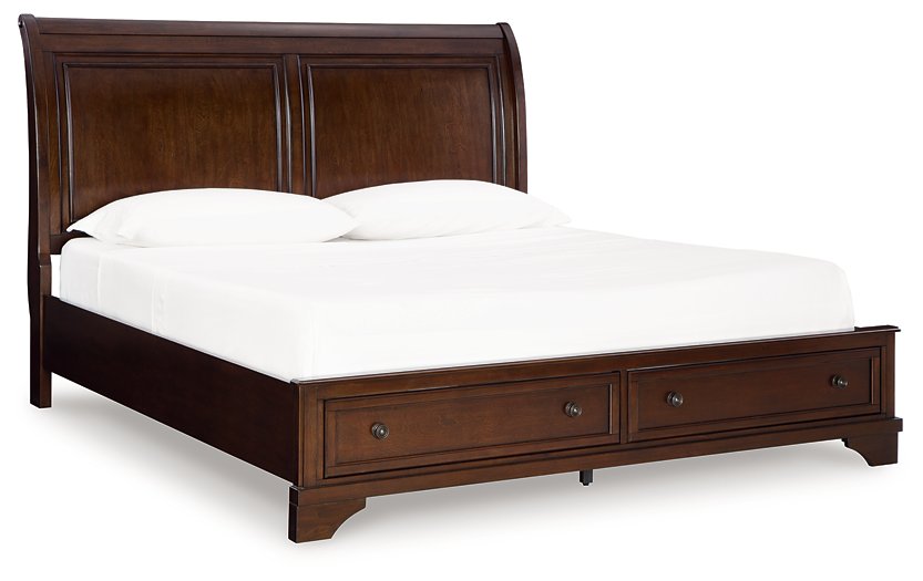 Trellington Sleigh Storage Bed - Bill's Discount Center (Bradenton, FL)