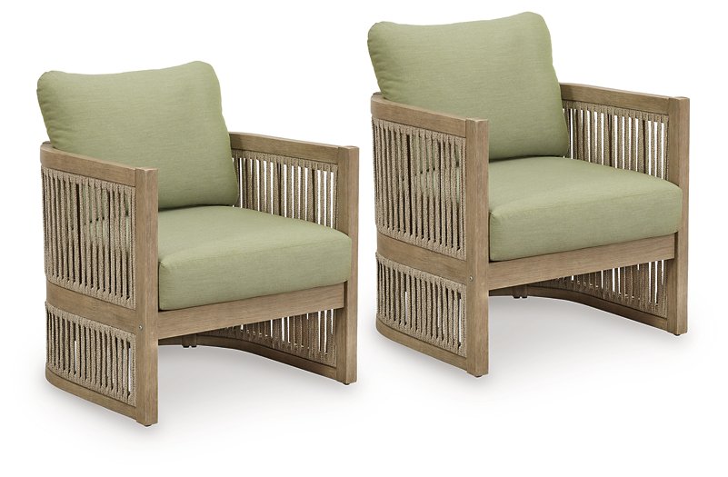 Serena Shores Outdoor Lounge Chair (Set of 2) - Bill's Discount Center (Bradenton, FL)
