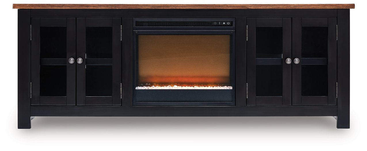 Wildenauer 76" TV Stand with Electric Fireplace - Bill's Discount Center (Bradenton, FL)