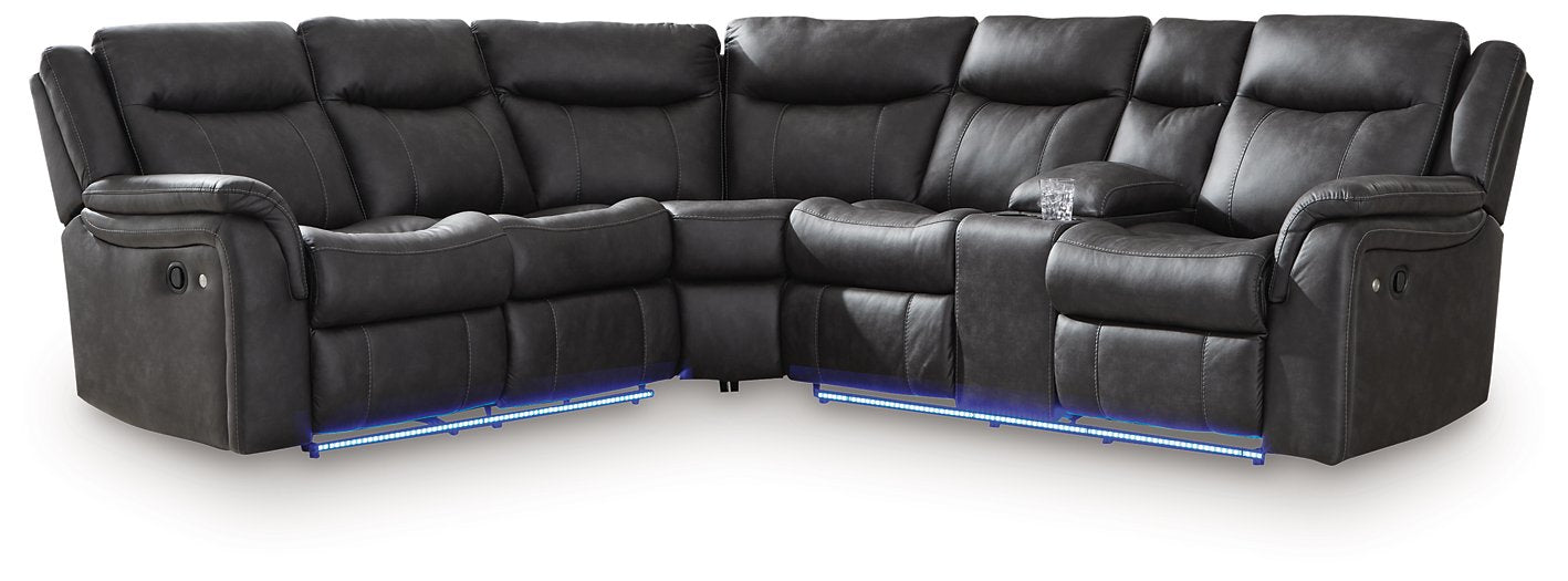 Sultan Meadow Reclining Sectional - Bill's Discount Center (Bradenton, FL)
