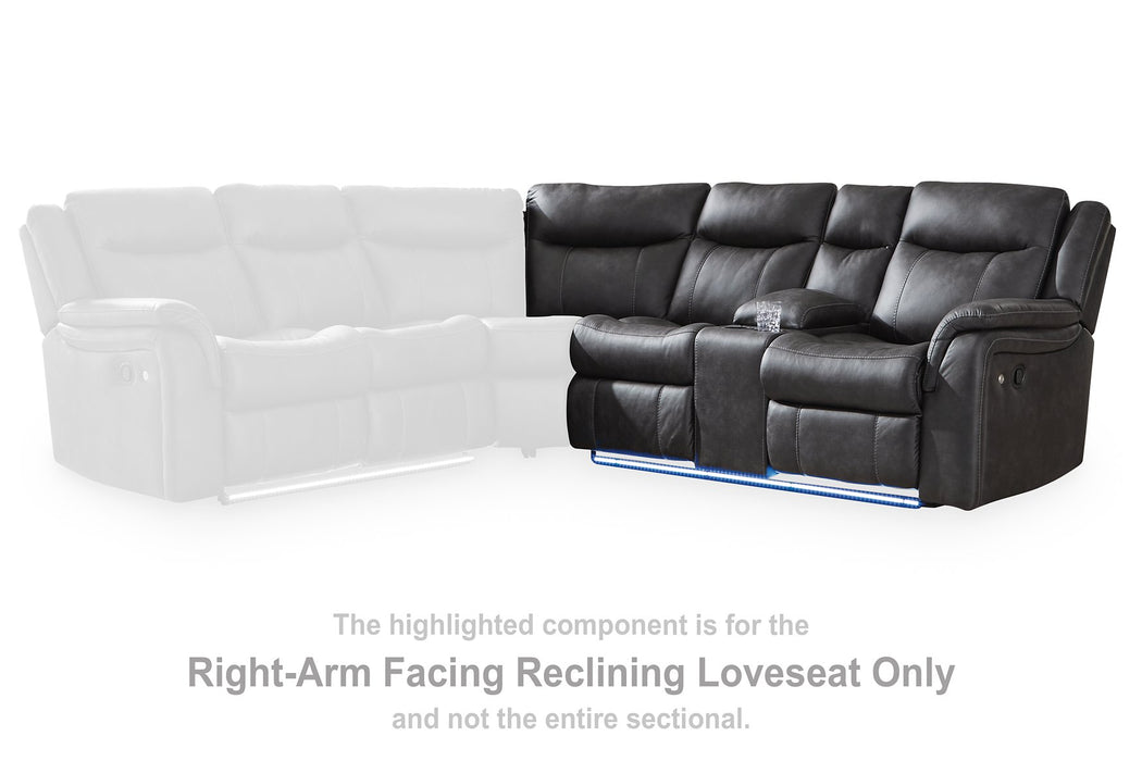 Sultan Meadow Reclining Sectional - Bill's Discount Center (Bradenton, FL)