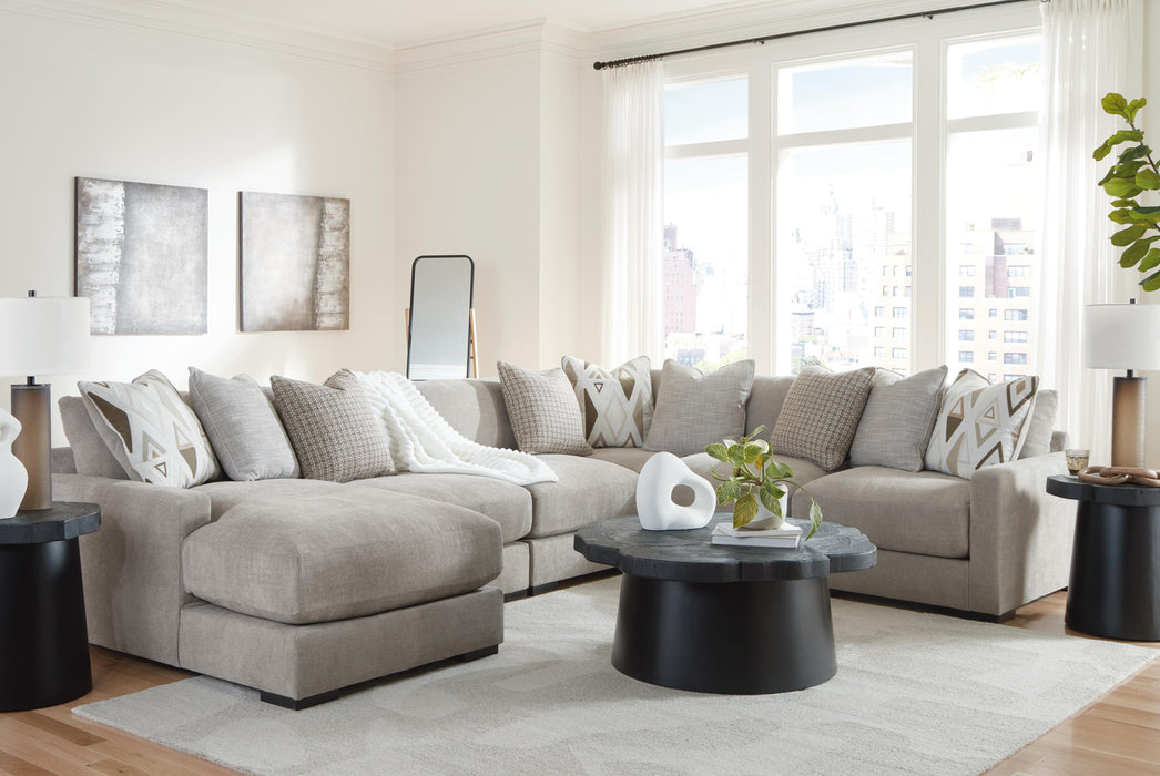 Aslan Court Sectional with Chaise - Bill's Discount Center (Bradenton, FL)