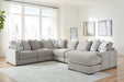 Aslan Court Sectional with Chaise - Bill's Discount Center (Bradenton, FL)