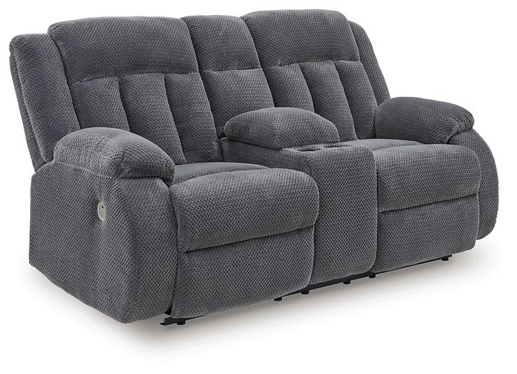 Observation Power Reclining Loveseat with Console - Bill's Discount Center (Bradenton, FL)