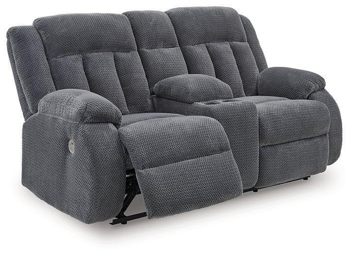 Observation Power Reclining Loveseat with Console - Bill's Discount Center (Bradenton, FL)