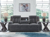 Observation Power Reclining Sofa with Drop Down Table - Bill's Discount Center (Bradenton, FL)