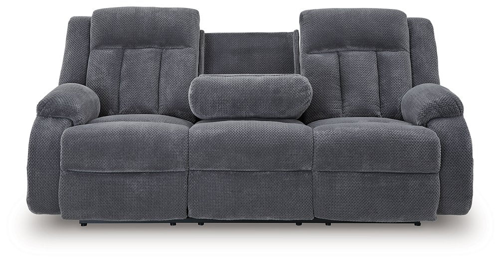 Observation Power Reclining Sofa with Drop Down Table - Bill's Discount Center (Bradenton, FL)