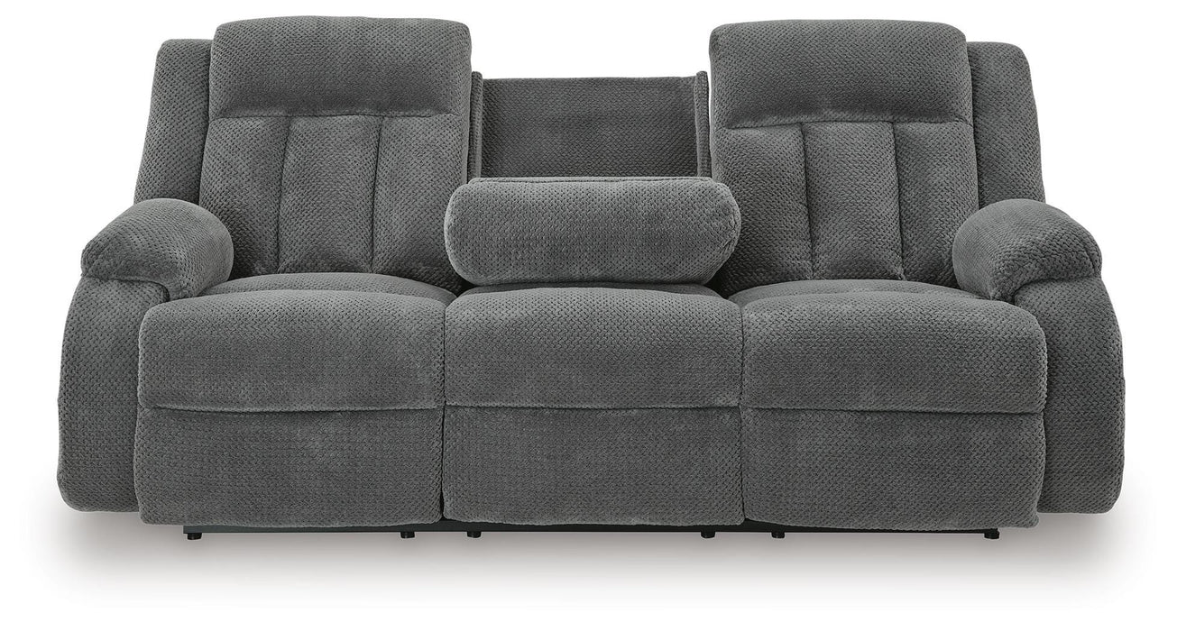 Observation Power Reclining Sofa with Drop Down Table - Bill's Discount Center (Bradenton, FL)