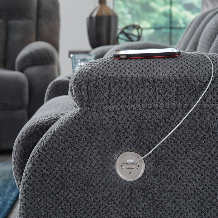 Observation Power Reclining Loveseat with Console - Bill's Discount Center (Bradenton, FL)