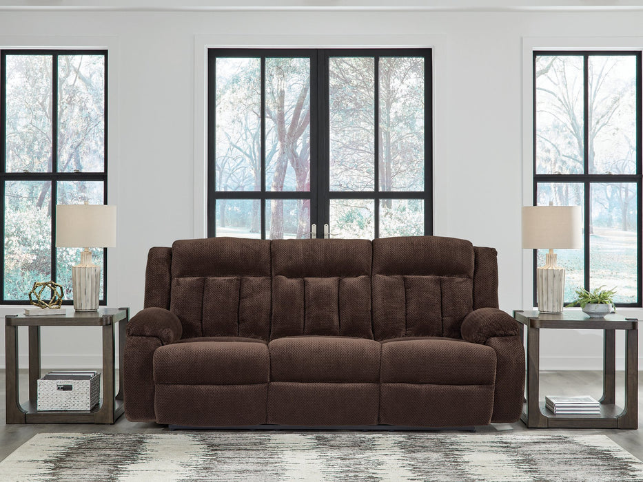 Observation Power Reclining Sofa with Drop Down Table - Bill's Discount Center (Bradenton, FL)