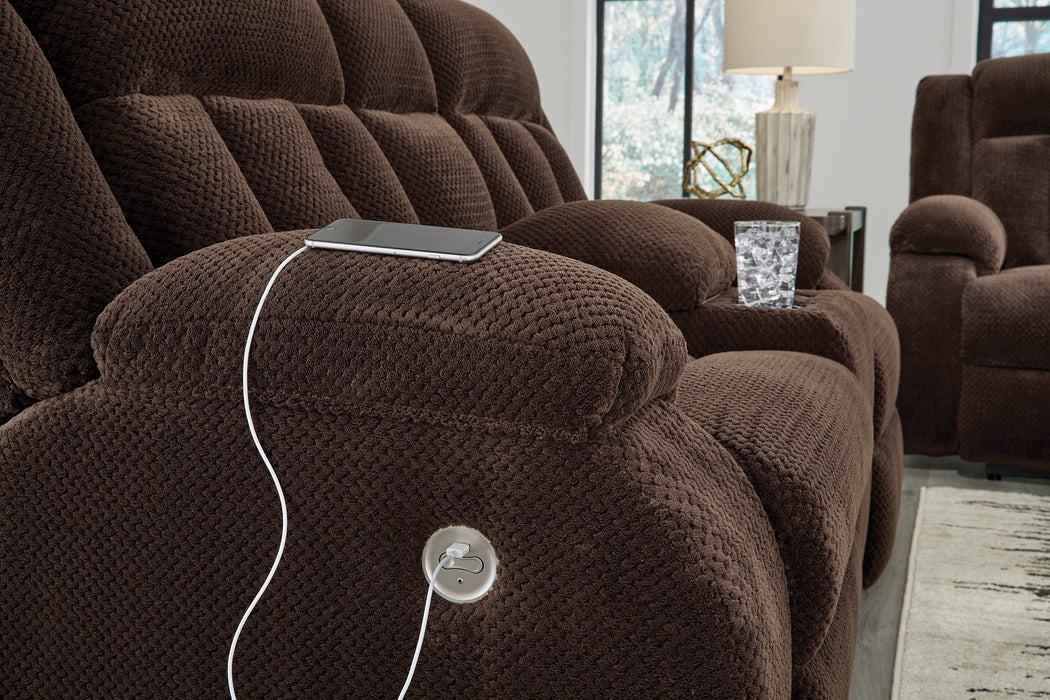 Observation Power Reclining Loveseat with Console - Bill's Discount Center (Bradenton, FL)