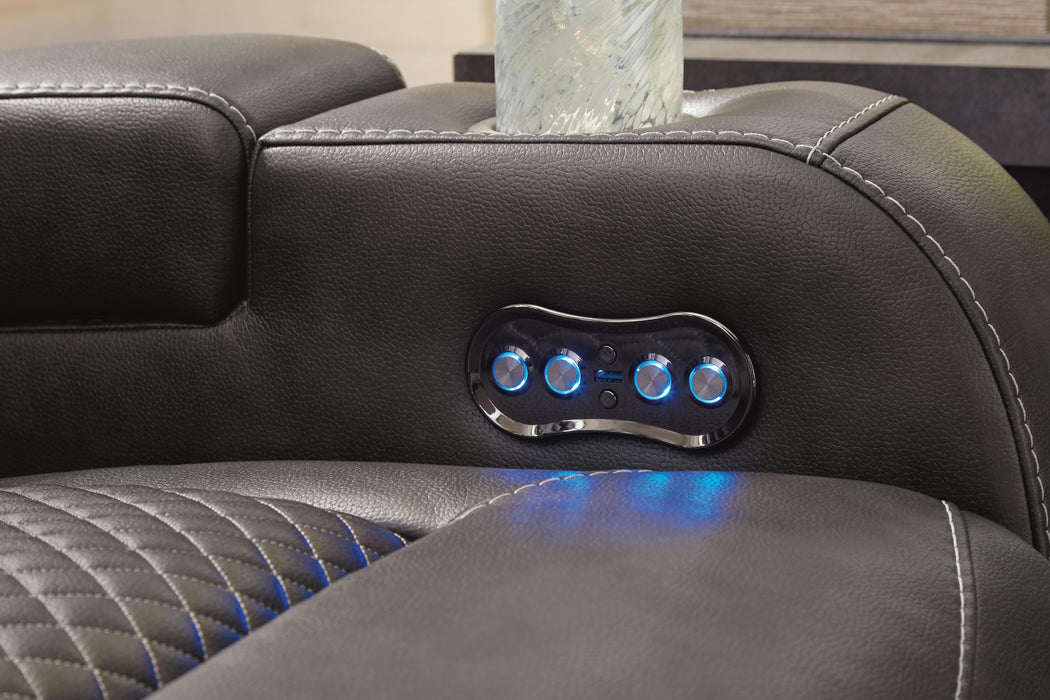 Fyne-Dyme Power Recliner - Bill's Discount Center (Bradenton, FL)