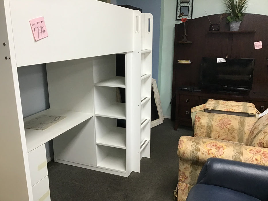 Used Bunkbed with Closet, storage and Desk - Bill's Discount Center (Bradenton, FL)