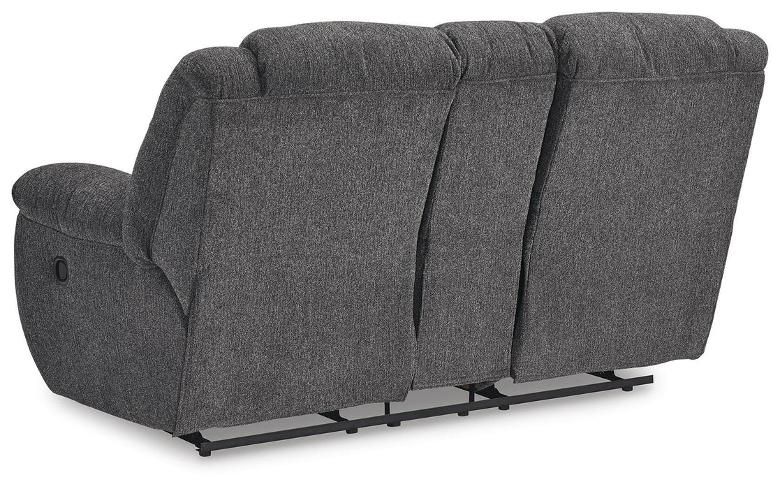 Foreside Reclining Loveseat with Console - Bill's Discount Center (Bradenton, FL)