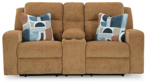 Kanlow Reclining Loveseat with Console - Bill's Discount Center (Bradenton, FL)