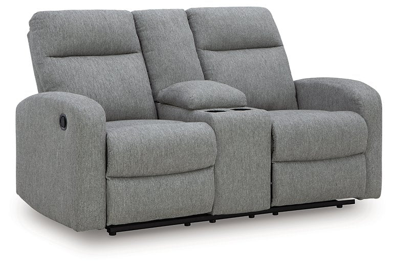 Gauntlet Reclining Loveseat with Console - Bill's Discount Center (Bradenton, FL)