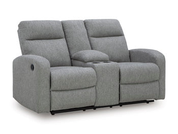 Gauntlet Reclining Loveseat with Console - Bill's Discount Center (Bradenton, FL)