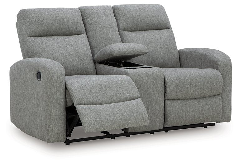 Gauntlet Reclining Loveseat with Console - Bill's Discount Center (Bradenton, FL)