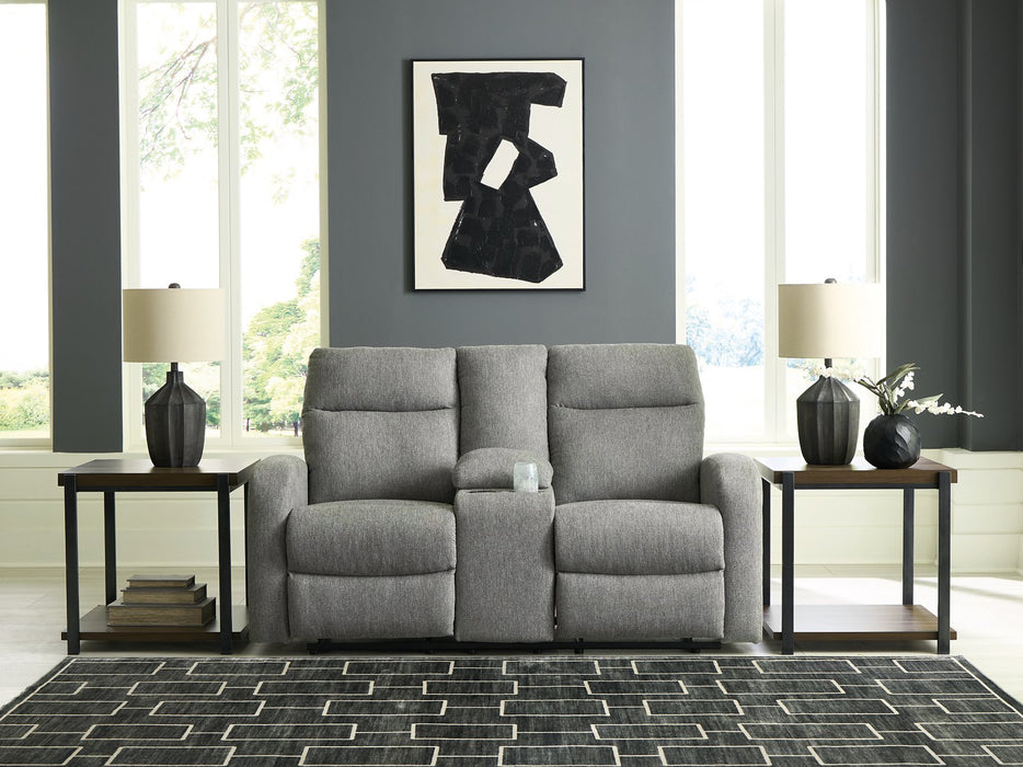 Gauntlet Reclining Loveseat with Console - Bill's Discount Center (Bradenton, FL)
