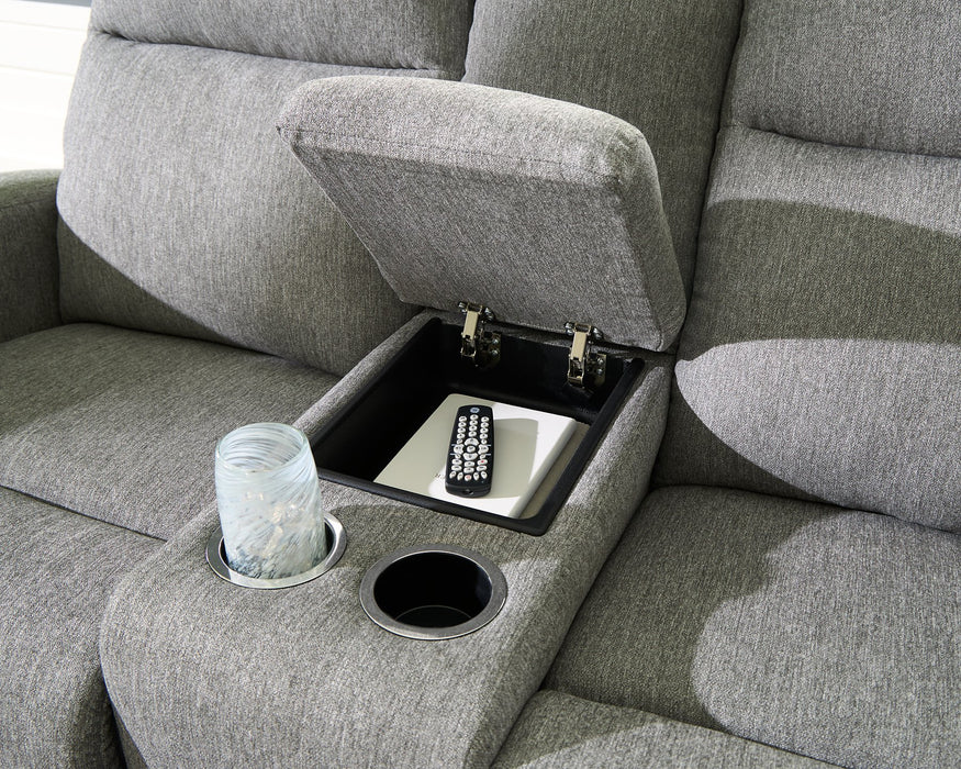 Gauntlet Reclining Loveseat with Console - Bill's Discount Center (Bradenton, FL)