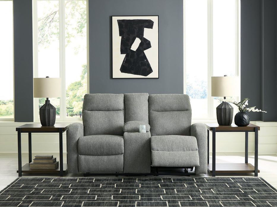 Gauntlet Reclining Loveseat with Console - Bill's Discount Center (Bradenton, FL)