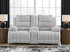 Rhines Falls Power Reclining Loveseat with Console - Bill's Discount Center (Bradenton, FL)