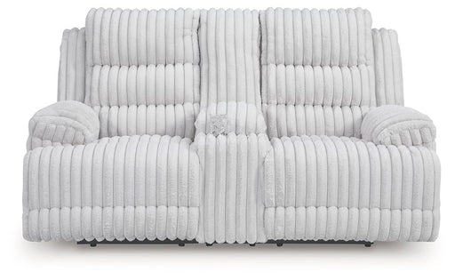 Rhines Falls Power Reclining Loveseat with Console - Bill's Discount Center (Bradenton, FL)