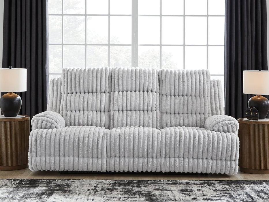 Rhines Falls Power Reclining Sofa with Drop Down Table - Bill's Discount Center (Bradenton, FL)