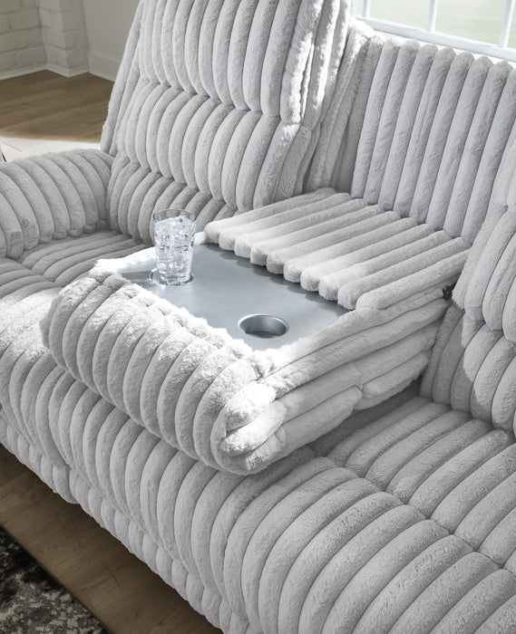 Rhines Falls Power Reclining Sofa with Drop Down Table - Bill's Discount Center (Bradenton, FL)
