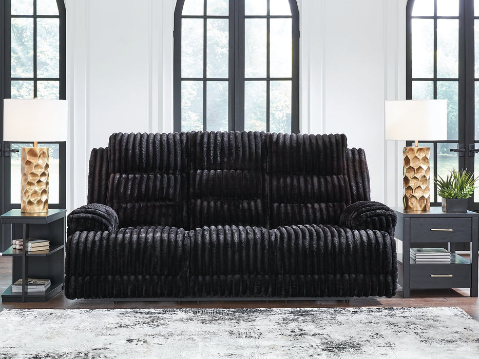 Rhine Falls Power Reclining Sofa with Drop Down Table - Bill's Discount Center (Bradenton, FL)
