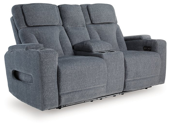 Studio Cave Power Reclining Loveseat with Console - Bill's Discount Center (Bradenton, FL)