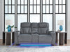 Studio Cave Power Reclining Loveseat with Console - Bill's Discount Center (Bradenton, FL)