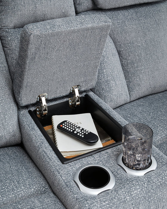 Studio Cave Power Reclining Loveseat with Console - Bill's Discount Center (Bradenton, FL)