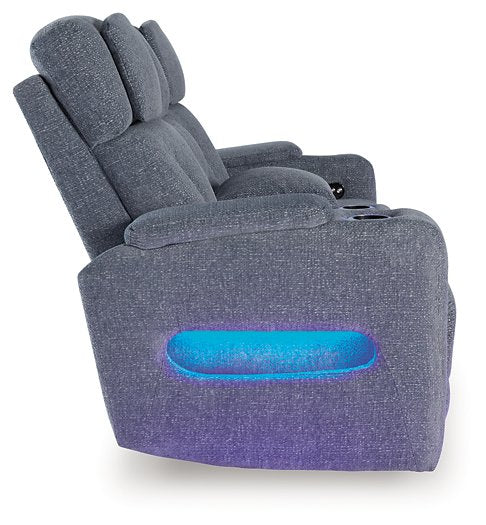 Studio Cave Power Reclining Loveseat with Console - Bill's Discount Center (Bradenton, FL)
