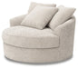 Cuddle Plush Oversized Swivel Accent Chair - Bill's Discount Center (Bradenton, FL)