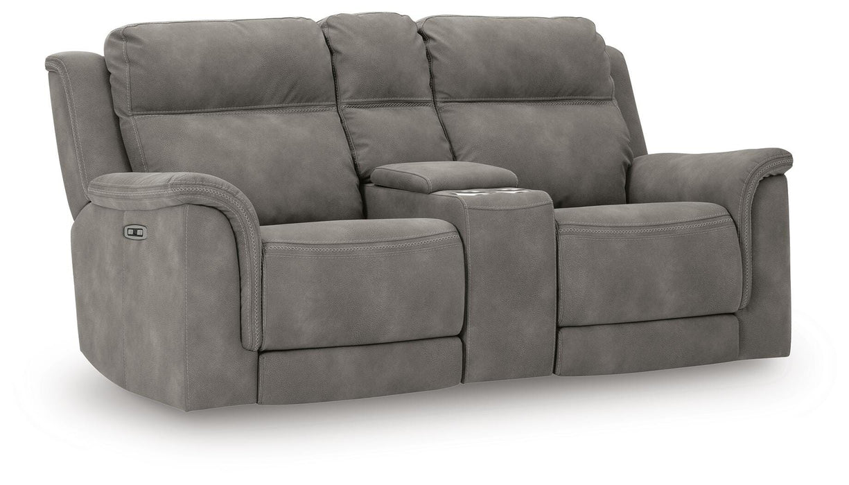 Next-Gen DuraPella Power Reclining Loveseat with Console - Bill's Discount Center (Bradenton, FL)