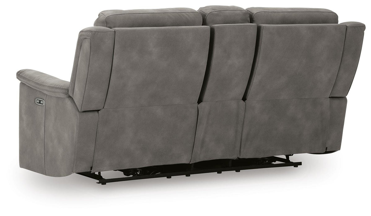 Next-Gen DuraPella Power Reclining Loveseat with Console - Bill's Discount Center (Bradenton, FL)