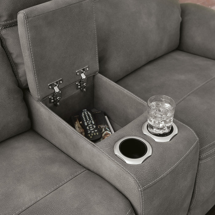 Next-Gen DuraPella Power Reclining Loveseat with Console - Bill's Discount Center (Bradenton, FL)