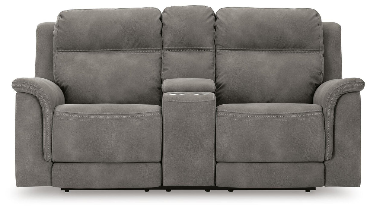 Next-Gen DuraPella Power Reclining Loveseat with Console - Bill's Discount Center (Bradenton, FL)
