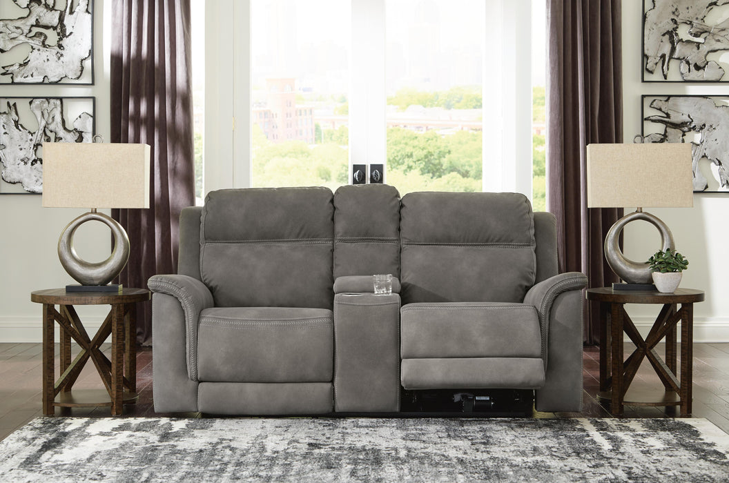 Next-Gen DuraPella Power Reclining Loveseat with Console - Bill's Discount Center (Bradenton, FL)