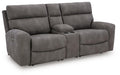 Next-Gen DuraPella Power Reclining Sectional Loveseat with Console - Bill's Discount Center (Bradenton, FL)