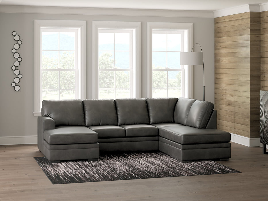 Lofton-Pike Sectional with Chaise - Bill's Discount Center (Bradenton, FL)